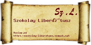 Szokolay Liberátusz névjegykártya